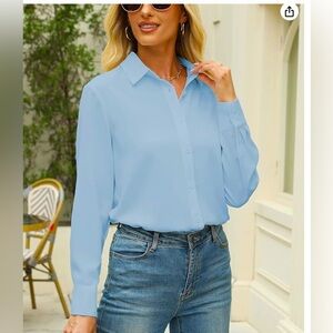 NWT 2XL Button Down Blouse